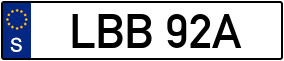 Trailer License Plate